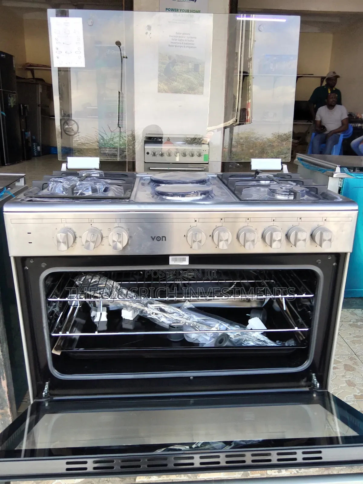 90*60 Von 6 Burner Standing Cooker 4+2 Full Oven