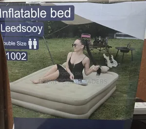 Inflatable Bed,Comfortable One-Click Air Bed – Inflate in Minutes