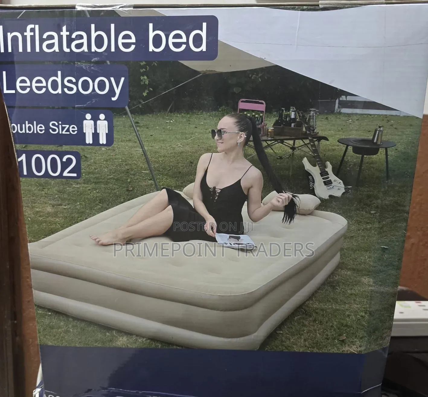 Inflatable Bed,Portable One-Click Inflatable Mattress Comfort Anywhere