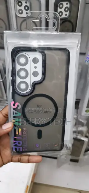 Samsung Galaxy S26 Ultra Flexible Black Shockproof Frame Casing