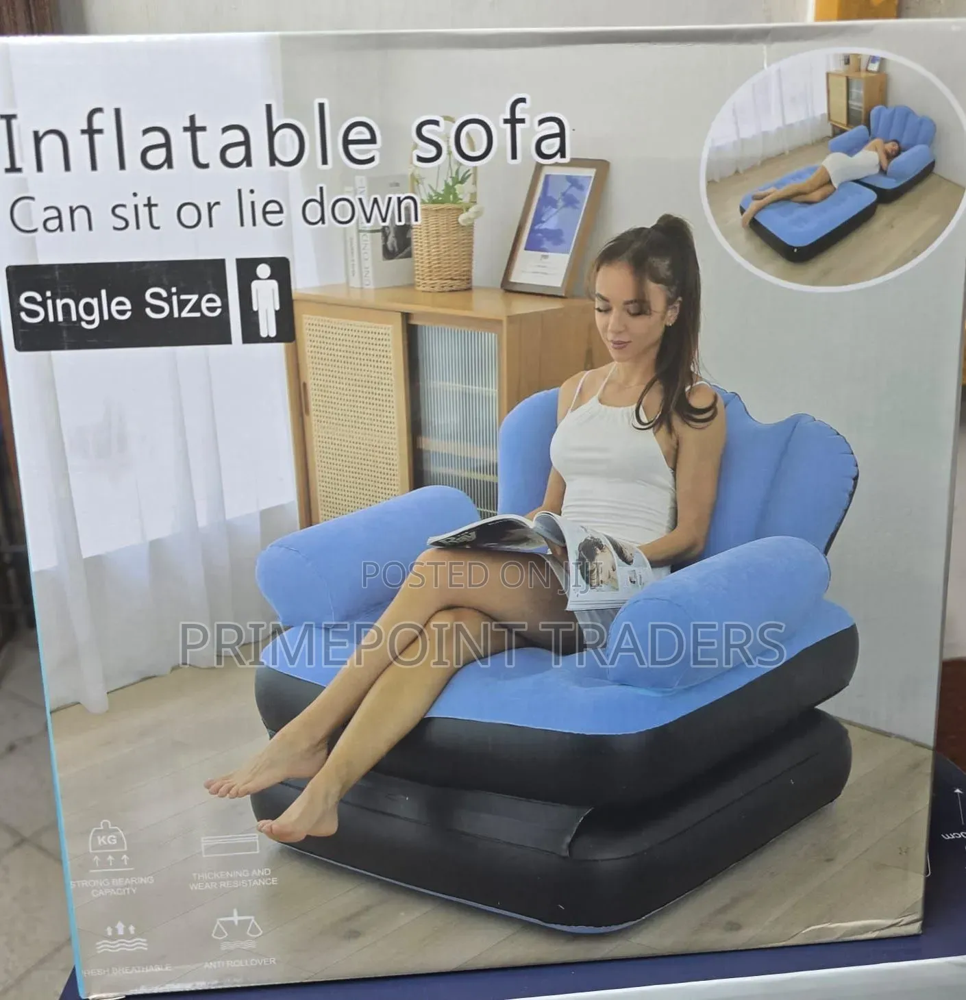 Sofa,3. Stylish Inflatable Lounge Sofa – Easy Convenient