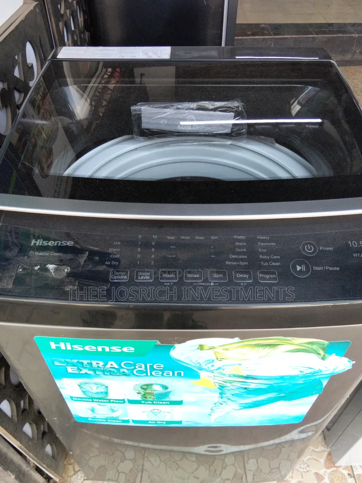 Hisense 10.5 Kg Top Load Fully Automated Washing Machine