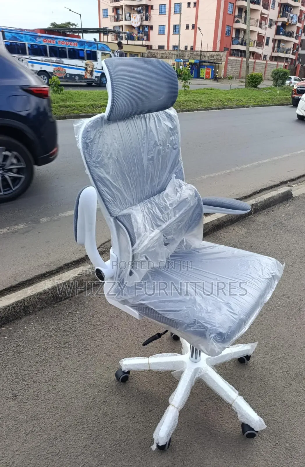 Ergonomic Gray Office Chair