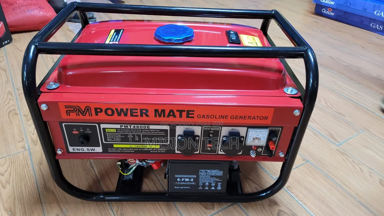 Powermate PMT4800E Is a 3.0 kW Portable Electric Key Start 
