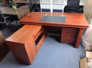 Mahogany L Shaped Office Desk