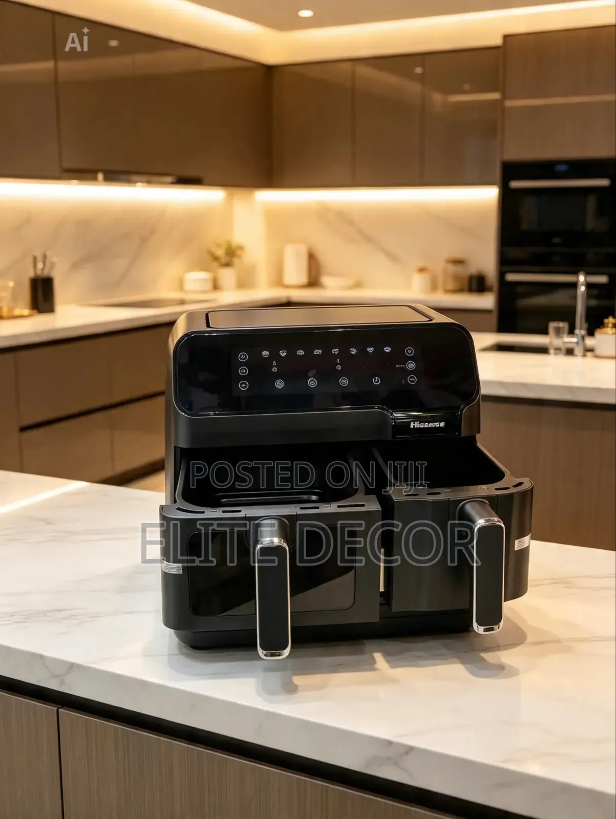 Hisense Dual Air Fryer 8.6L 2700W – Double Basket Digital Air Fryer