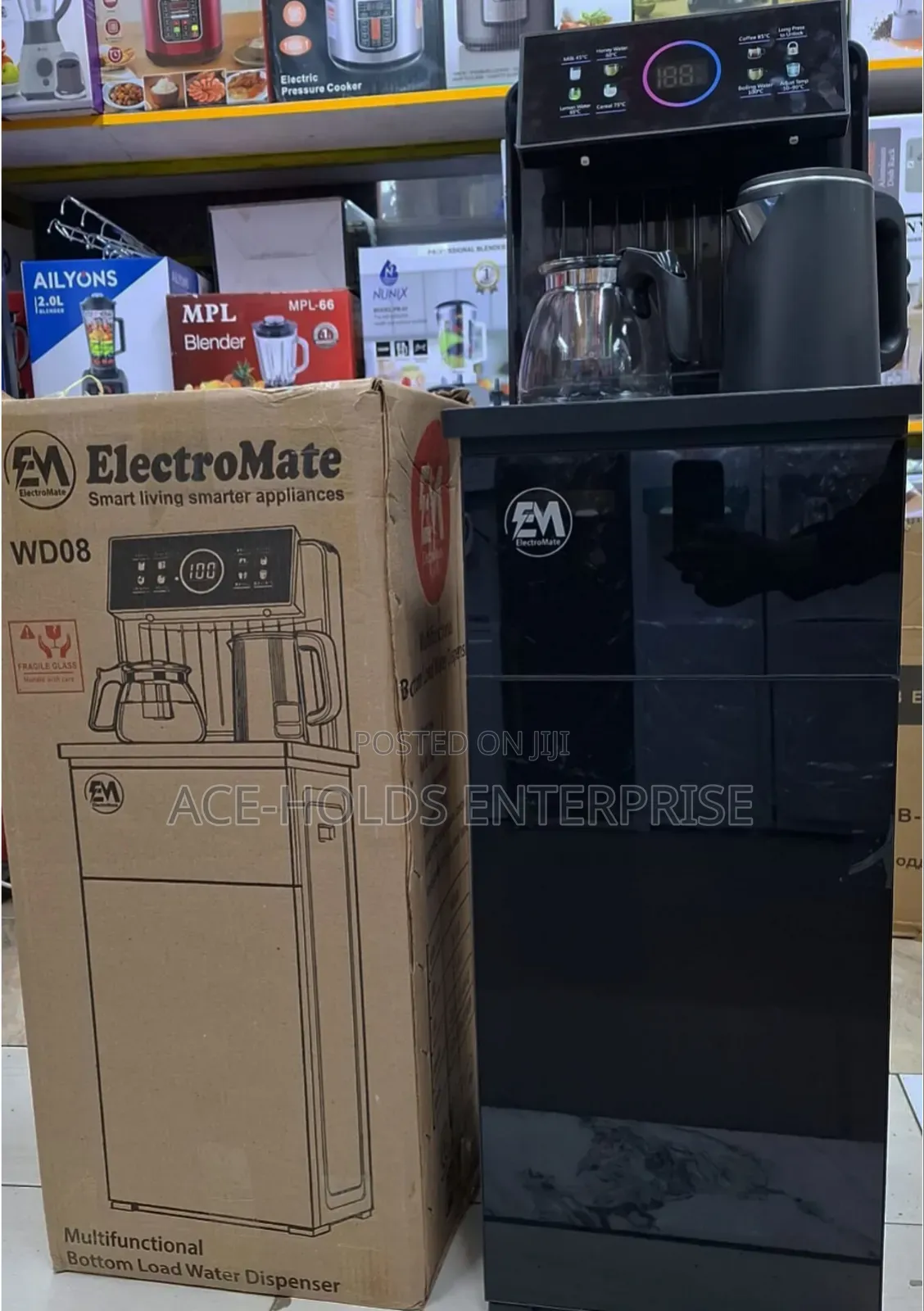 Electromate Bottom Load Hot and Cold Water Dispenser - Coffee Maker
