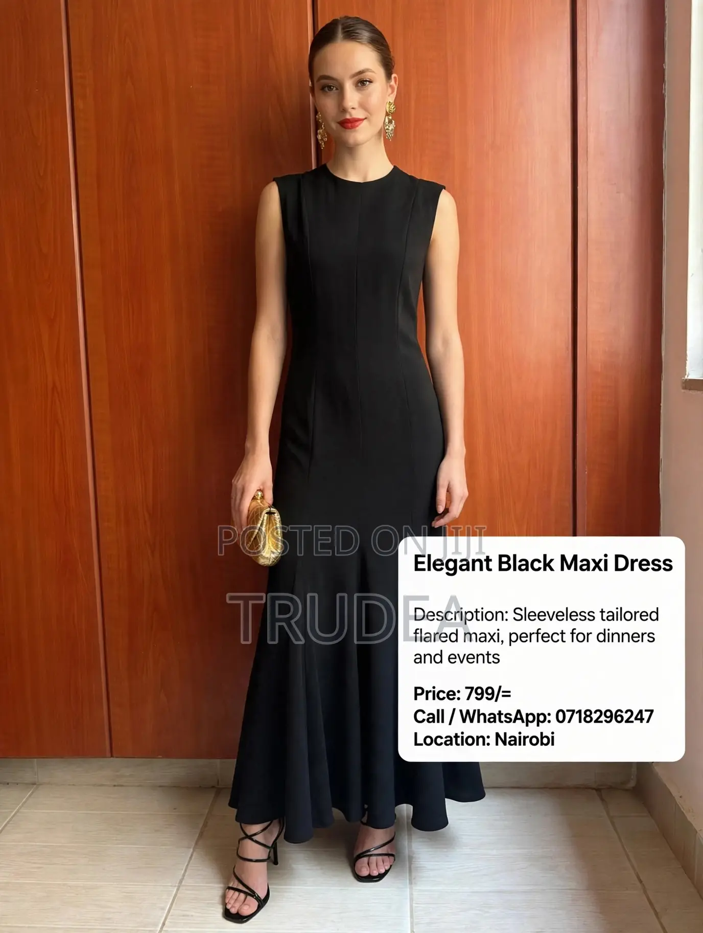 Elegant Black Zara Maxi Dress
