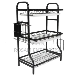 3 Tier Carbon Dish Rack