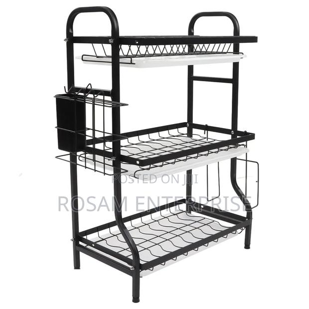 3 Tier Carbon Dish Rack - thumbnail 2