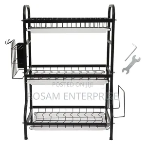 3 Tier Carbon Dish Rack