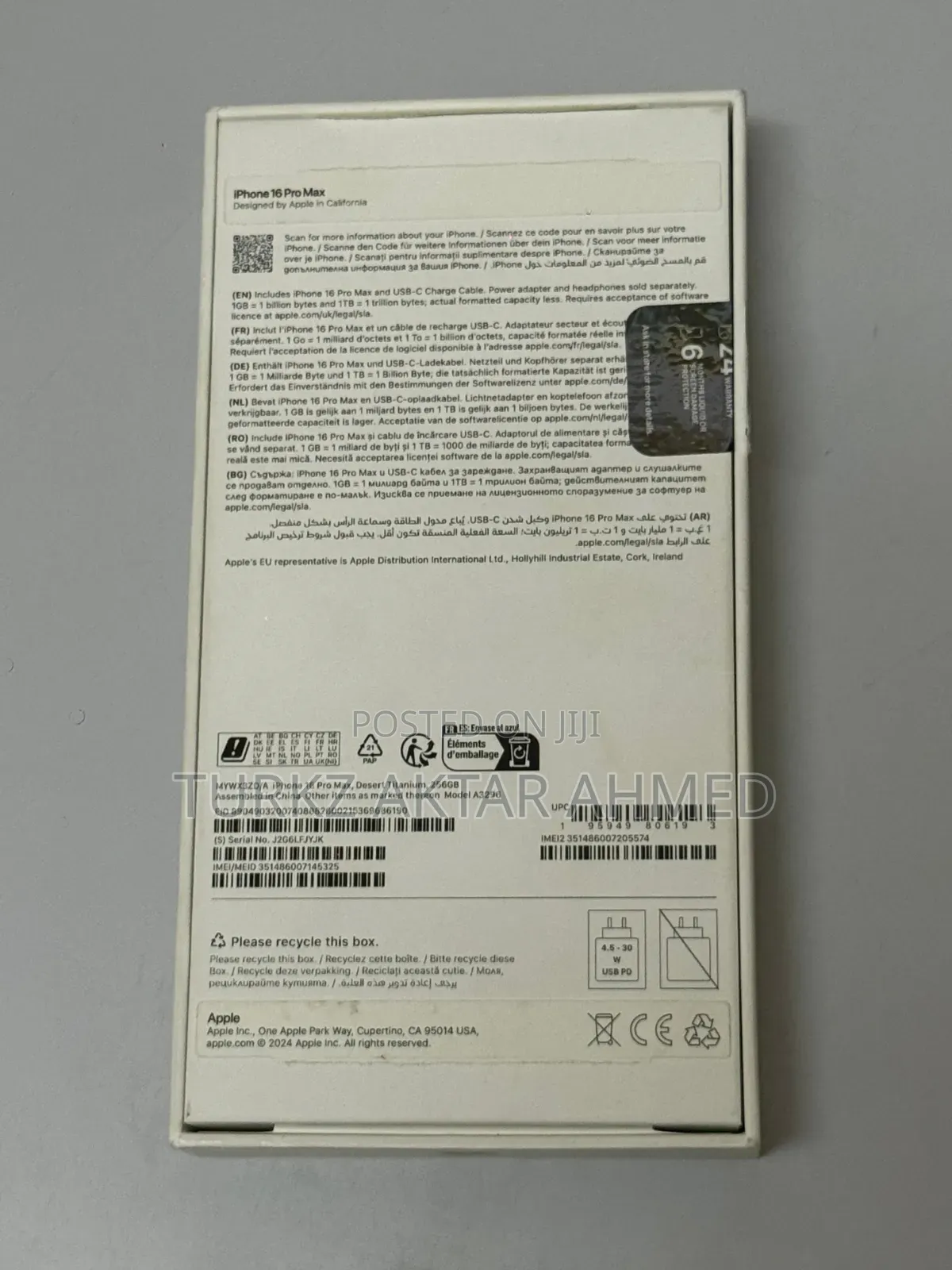 Apple iPhone 16 Pro Max 256 GB Gold