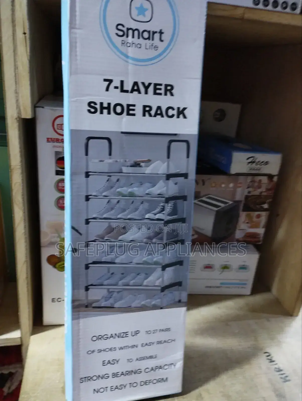 Upto 27 Shoes, 7 Layer Expandable Shoe Rack