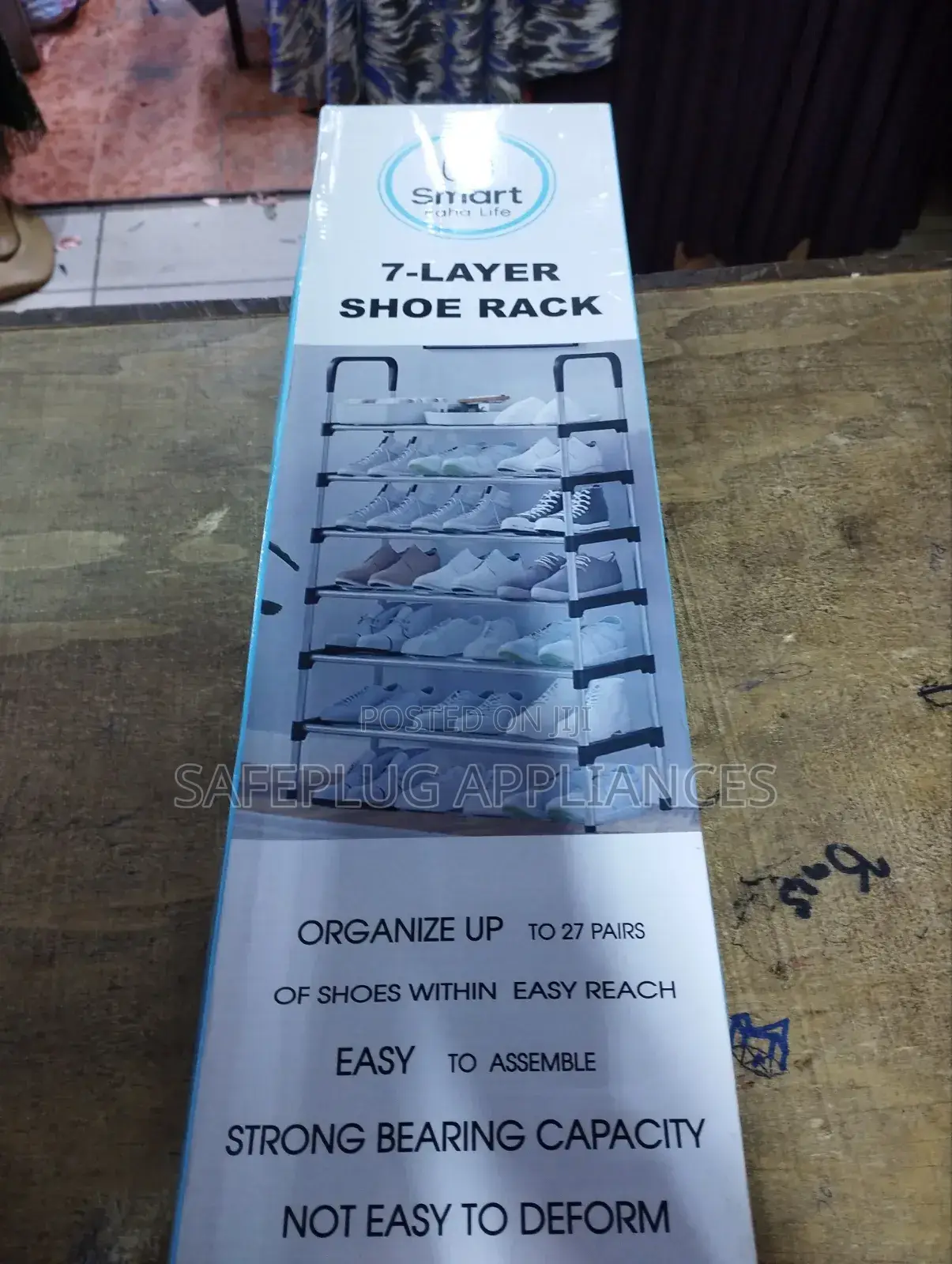 Upto 27 Shoes, 7 Layer Expandable Shoe Rack