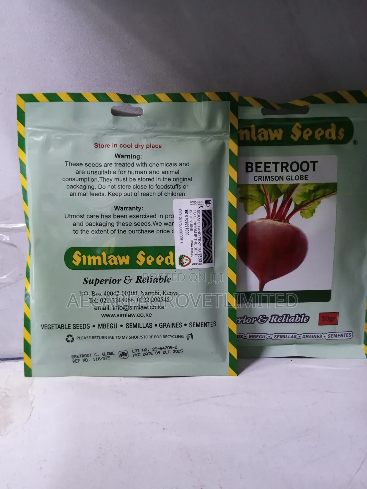 Beetroot Seeds Crimson Globe 25g, 50g