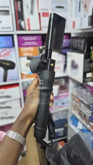 Hot Comb ( 2 In1 Hot Comb and Curler
