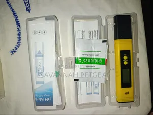 Digital LCD Pocket Pen Type pH Meter (Yellow) With Calibration Powders