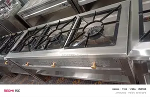 Three Flames Burner for Professional Kitchens