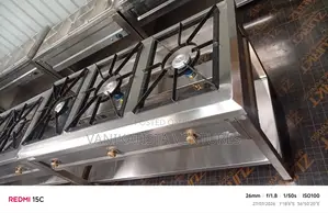 Three Burners, Size G9 Gas Burning Points.