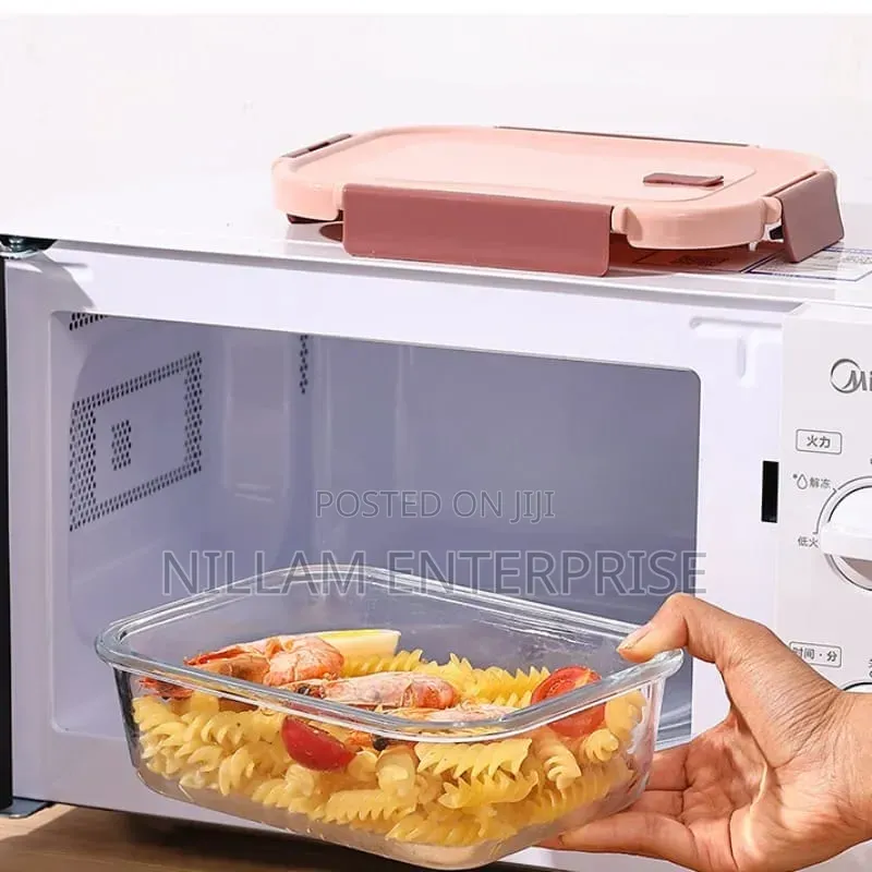 3Pcs Glass Food Storage/ Lunch Box Containers