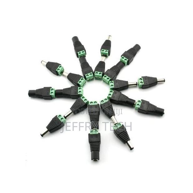 100Pcs CCTV BNC Connector DC Power Plug