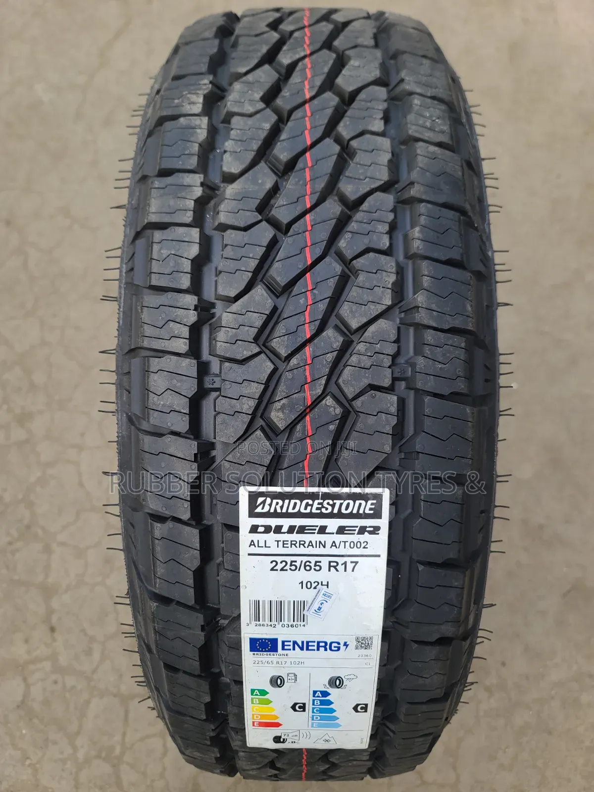 225 /65 R17 Bridgestone Tyres Dueler a/T002 All-Terrain