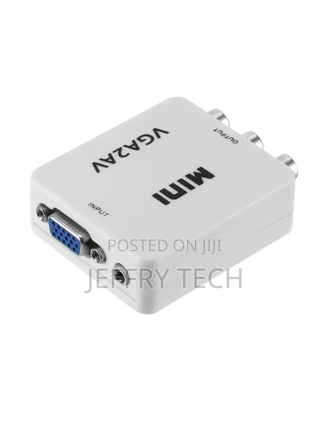 PC Computer VGA to AV / TV / RCA Converter 1080P W/ 3.5mm Audio Jack