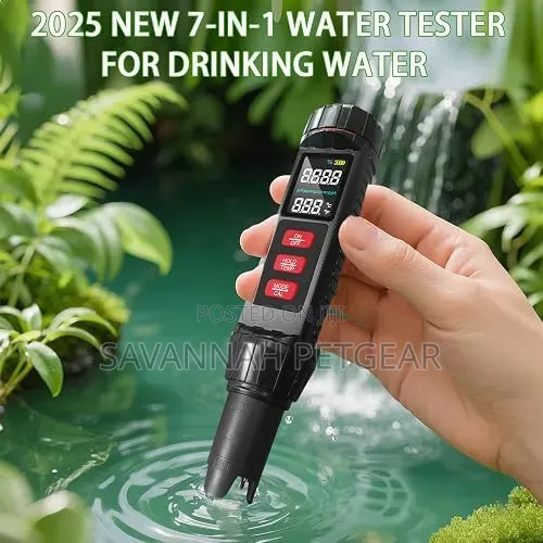 Advanced 7-in-1 Water Tester, pH Meter TDS Meter, Salinity Tester