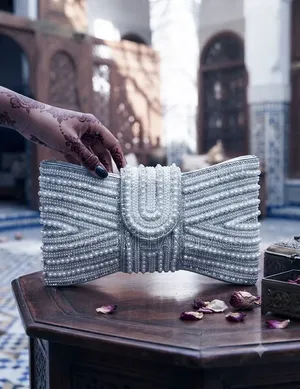 Luxury Pearl Evening Clutch Bags for Women