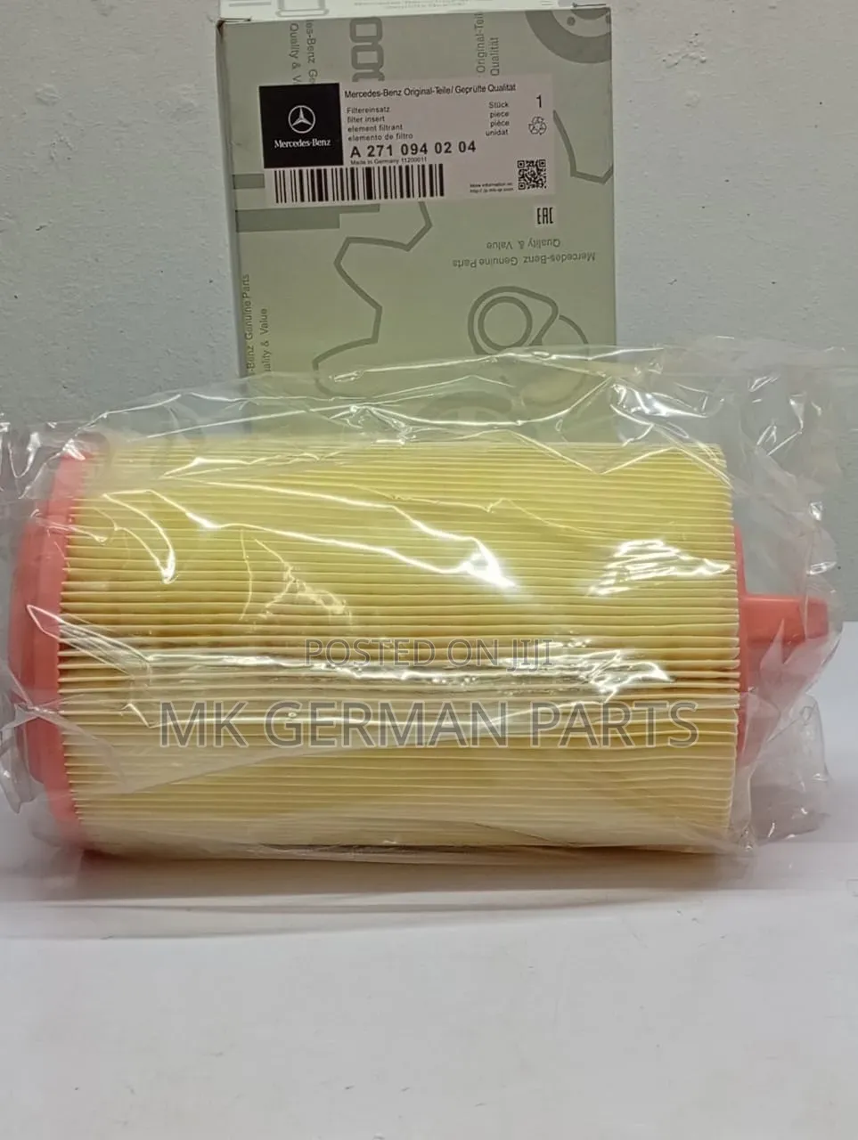Genuine Mercedes Air Filter for M271 Kompressor Engines.