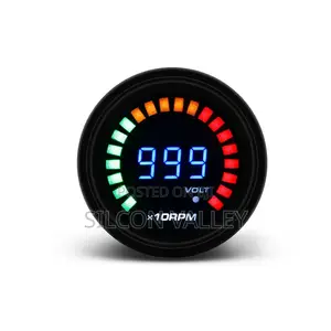 52mm Digital Smoked Tachometer With LED Light Display