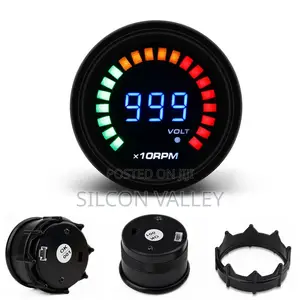 52mm Digital Smoked Tachometer With LED Light Display