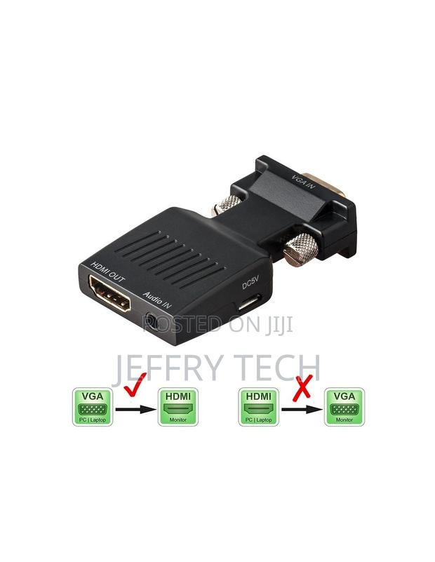 VGA Male to HDMI Female Converter With Audio Adapter 1080P for PC HDTV