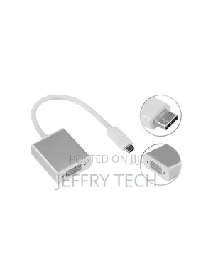USB 3.1 Type C to VGA Female Adapter Cable for Macbook 12 Inch Chrome
