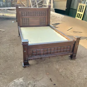 Modern Handcrafted 4ft by 6ft Solid Wood Platform Bed Frame