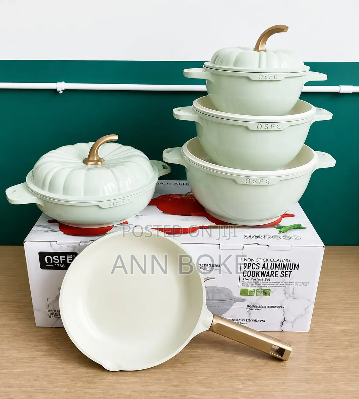 *9 PCS USFE PUMPKIN Granite Cookware Set*
4sets of Sufuria