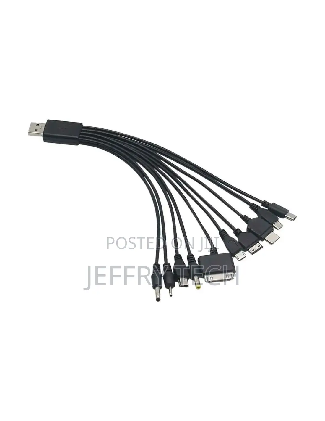 Universal 10 in 1 Multi USB Charger Cable Adapter for Mobile Phone PSP