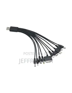 Universal 10 in 1 Multi USB Charger Cable Adapter for Mobile Phone PSP