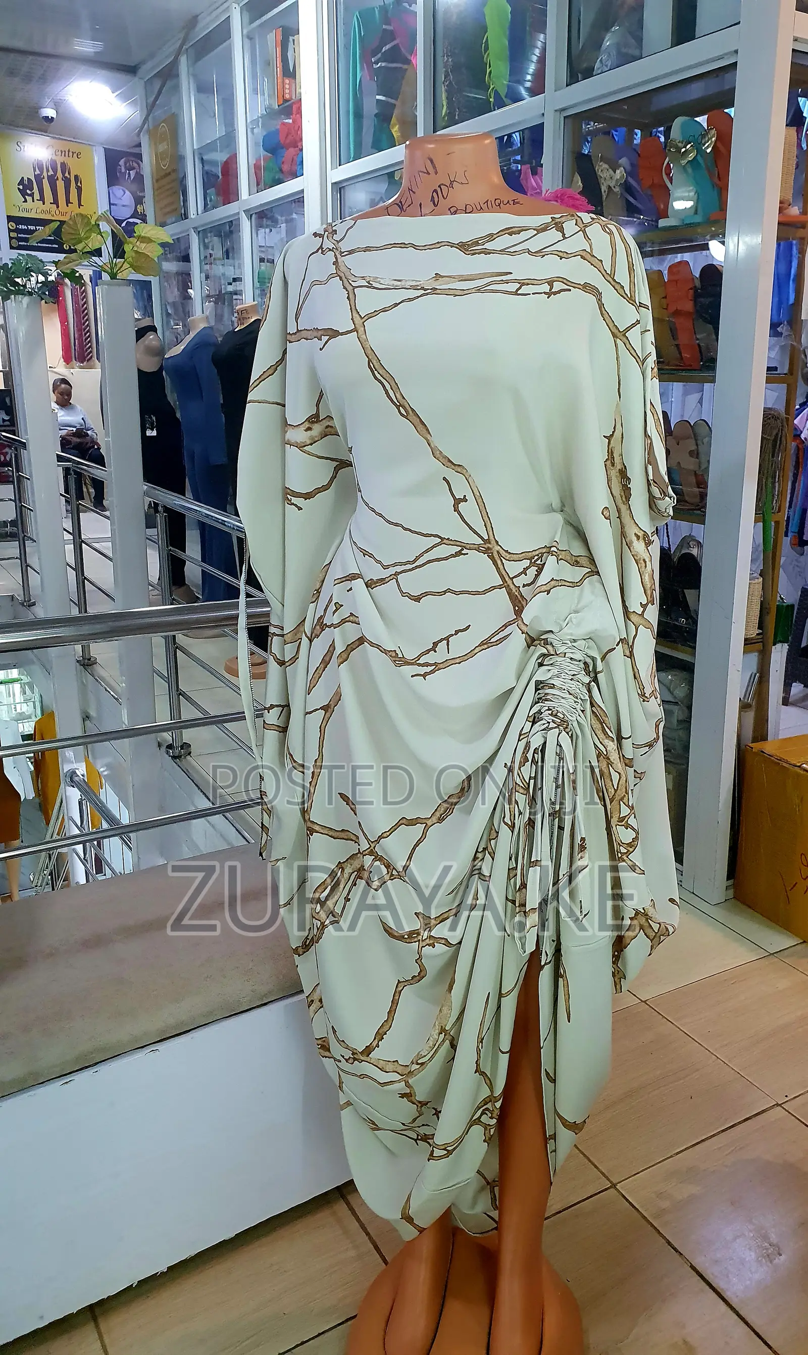 Drawstring Kaftan Dress|Maxi Dress
