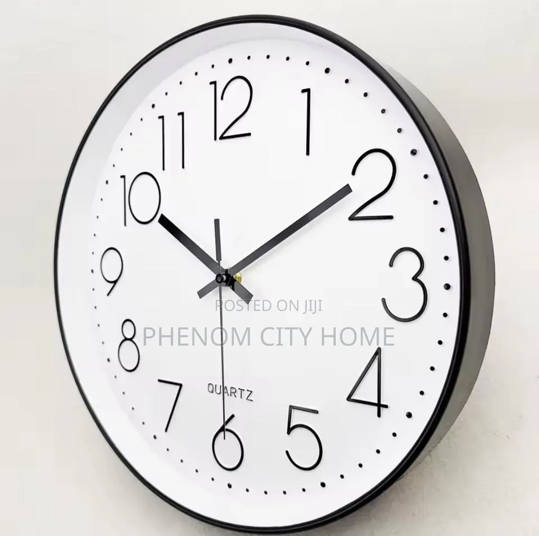 30cm Quartz Wall Clock Available