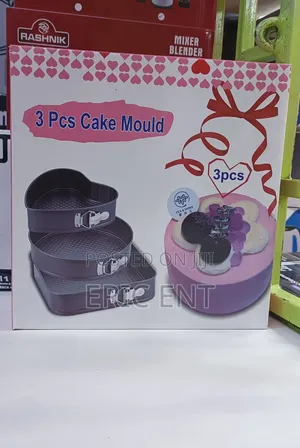 3Pcs Non Stick Cake Tray Mould Into Mixed Set