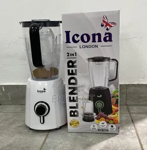 ICONA Blender ILB-100T 2 in 1 Electric With Grinder 1.5L, 300W, Gray