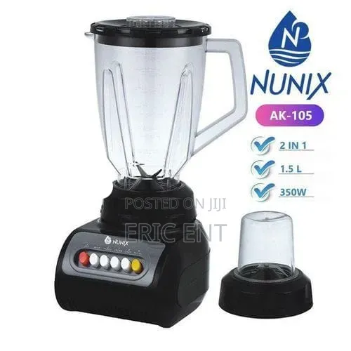 Nunix Durable High Quality Motor 2 in 1 Blender