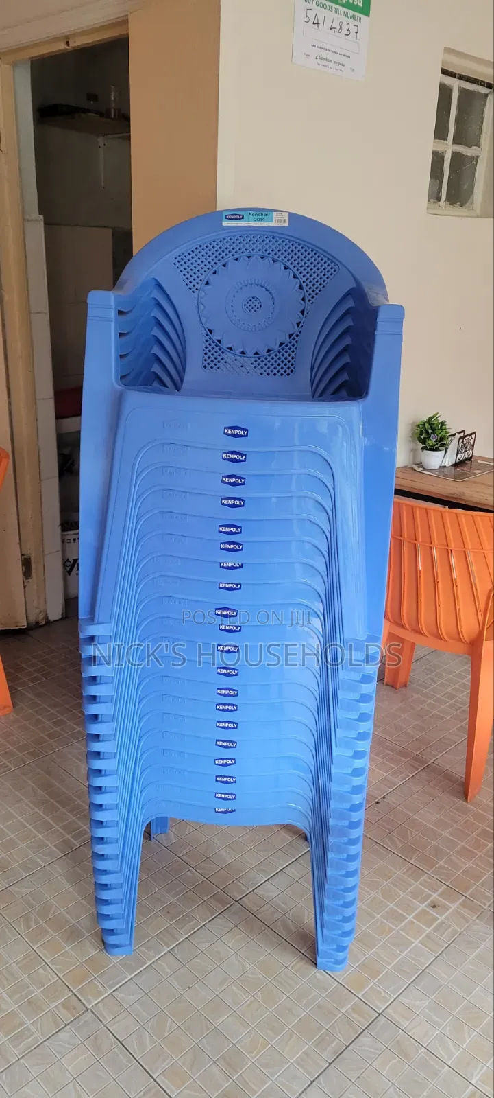 Blue Plastic Chairs, 2014 Chairs