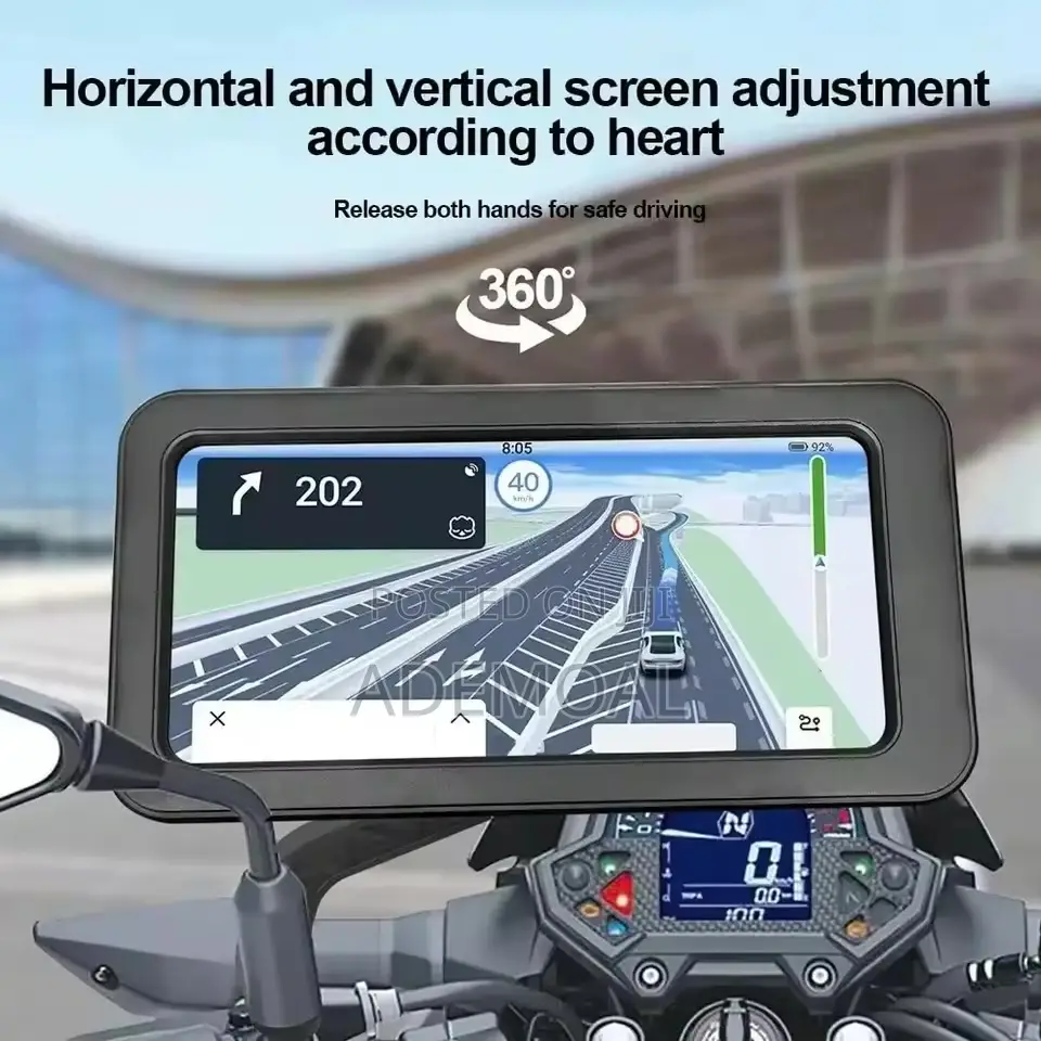 Waterproof Motorbike Phone Holder With Touch Screen