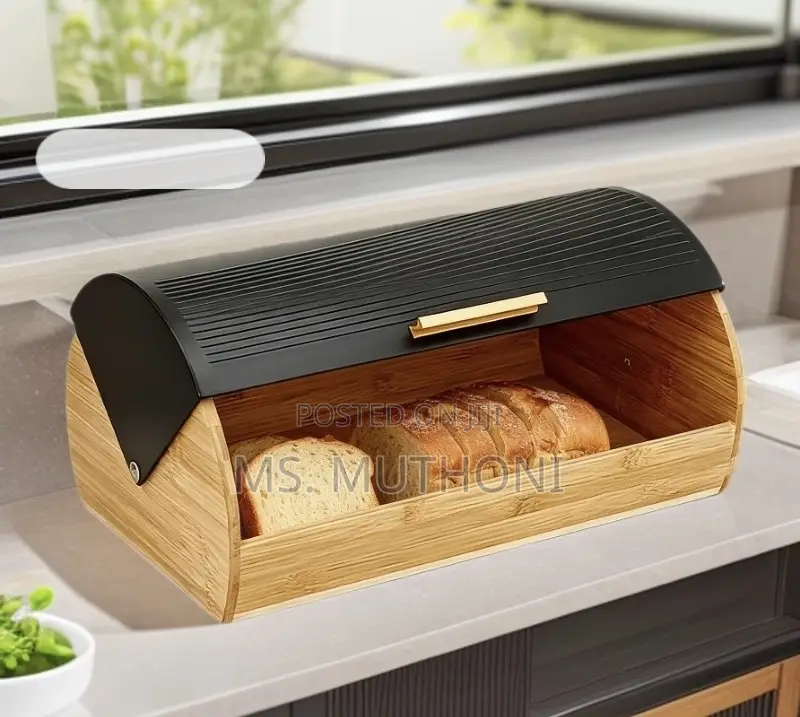 Eco-Friendly Bamboo Bread Box
