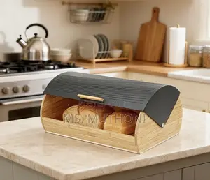 Eco-Friendly Bamboo Bread Box