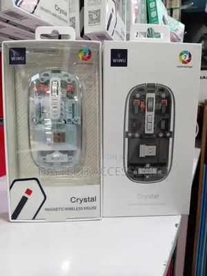 WiWU Crystal Transparent Magnetic Wireless Mouse.