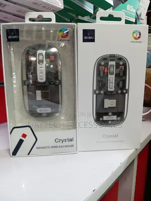 WiWU WM105 Crystal Magnetic Transparent Wireless Mouse.