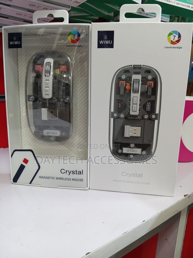 Wiwu Crystal Magnetic Wireless Mouse 7-Color Transparent RGB Backlight